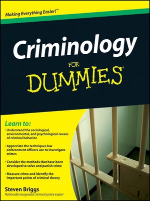cover image of Criminology For Dummies